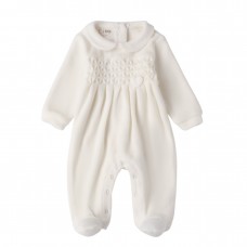 I DO φορμάκι βελουτέ βρεφικό 4.F187-0112 λευκό